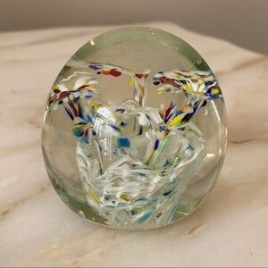 Handmade Blown Art Glass Paperweight